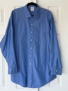 Brooks Brothers Medium Blue Button-Down Dress Shirt